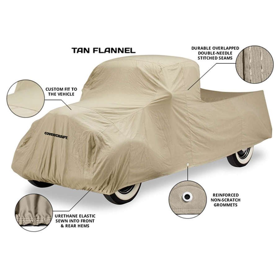 1st Gen Camaro Tan Flannel Indoor Car Cover